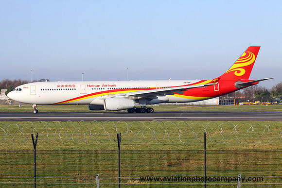 Hainan Airlines Airbus A330-300 B-8117 at Manchester IAP (2017)