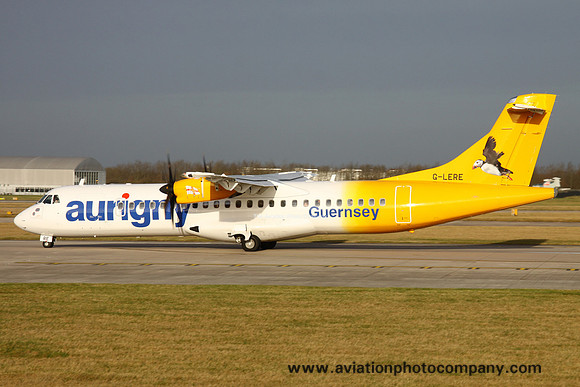 Aurigny Air Aervices ATR-72-212 G-LERE at Manchester (2017)