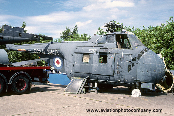 Royal Navy Westland Whirlwind HAS.7 XN385 stored at Bruntingthorpe (1996)