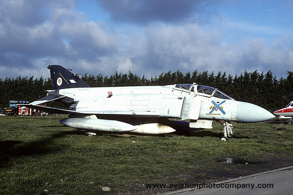 RAF McDonnell F-4J Phantom ZE360 at the Manston Fire School (1995)
