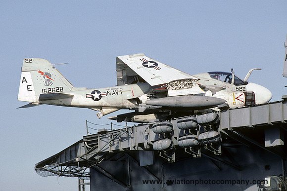 US Navy VA-176 Grumman KA-6D Intruder 152628/AE-522 on board USS Forrestal (1991)