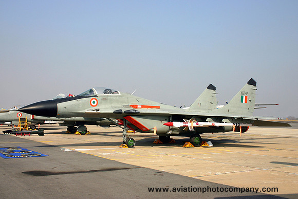 Indian Air Force 28 Squadron Mikoyan MiG-29A KB742 at Aero India (2009)