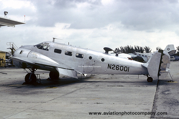 George T Baker Aviation School Beech 18 (SNB-2C) N26001 (1980)
