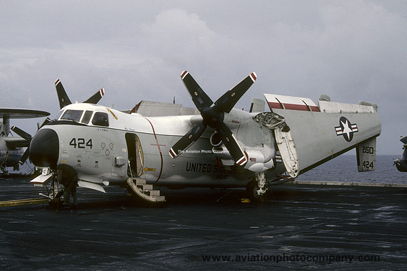 US Navy VRC-5 Grumman C-2A Greyhound 162150/424 on board USS Carl Vinson (1987)