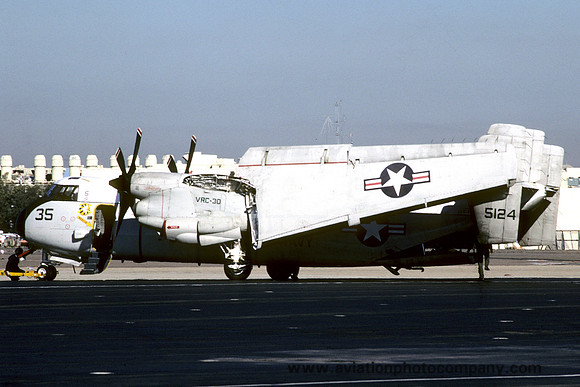 US Navy VRC-30 Grumman C-2A Greyhound 155124/RW-35 (1986)