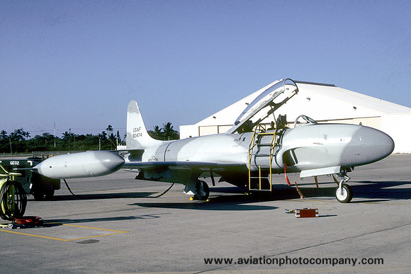USAF 15 ABW Lockheed T-33A Shooting Star 58-0474 (1986)