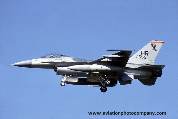 USAF 50 TFW 496 TFS General Dynamics F-16A Fighting Falcon 80-0555/HR (1986)