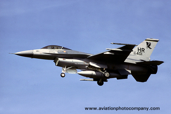 USAF 50 TFW 10 TFS General Dynamics F-16C Fighting Falcon 85-1401/HR (1986)