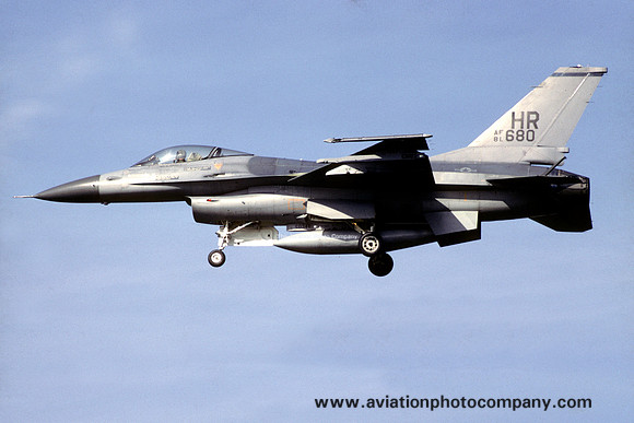 USAF 50 TFW 10 TFS General Dynamics F-16A Fighting Falcon 81-0680/HR (1986)