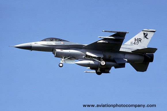 USAF 50 TFW 10 TFS General Dynamics F-16C Fighting Falcon 85-1417/HR (1986)