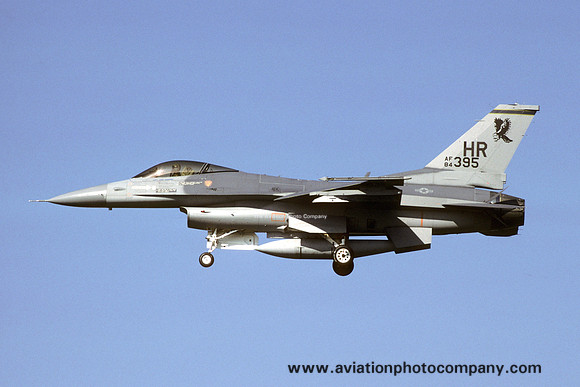 USAF 50 TFW 10 TFS General Dynamics F-16C Fighting Falcon 84-1395/HR (1986)