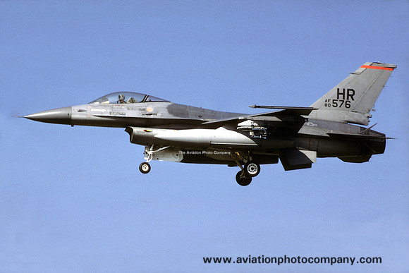 USAF 50 TFW 496 TFS General Dynamics F-16A Fighting Falcon 80-0576/HR (1986)