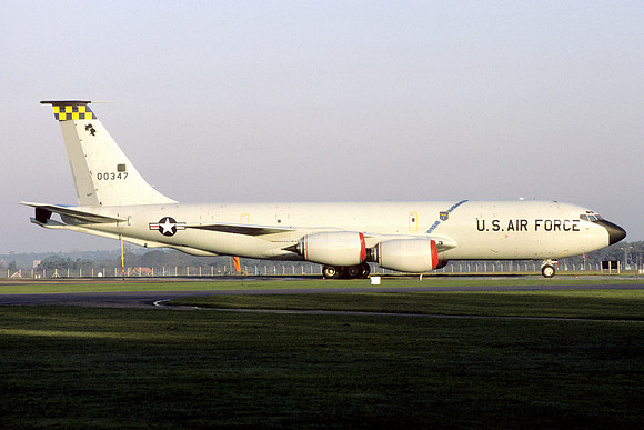USAF 19 ARW Boeing KC-135R Stratotanker 60-0347 at RAF Mildenhall (1987)