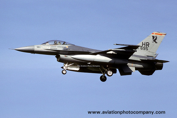 USAF 50 TFW 496 TFS General Dynamics F-16A Fighting Falcon 81-0695/HR (1986)