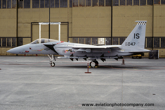 USAF 57 FIS McDonnell Douglas F-15C Eagle 80-0047 at Keflavik (1987)