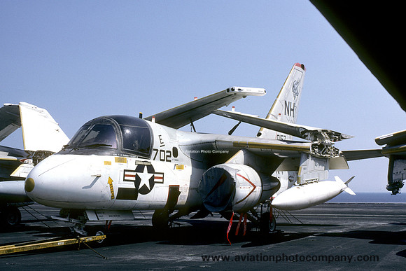 US Navy VS-21 Lockheed S-3A Viking 160157/NH-702 on board USS Enterprise (1986)