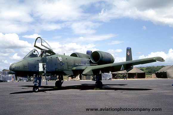 USAF 354 TFW 355 TFS Fairchild A-10A Thunderbolt 82-0660/MB (1986)