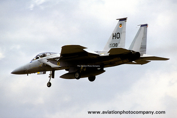 USAF 49 TFW 7 TFS McDonnell Douglas F-15A Eagle 77-0138/HO (1986)