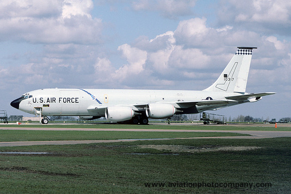 USAF 384 ARW Boeing KC-135R Stratotanker 61-0317 at RAF Mildenhall (1987)