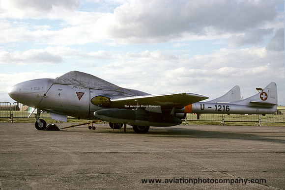 Swiss Air Force De Havilland Vampire T.55 U-1216 (1990)