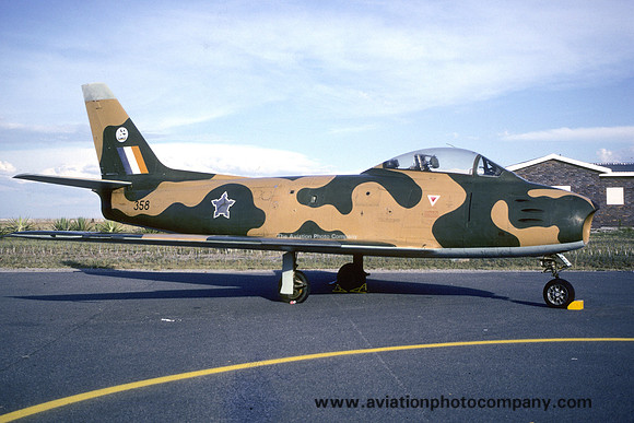 South African Air Force Canadair CL-13 Sabre 6 358 (1990)