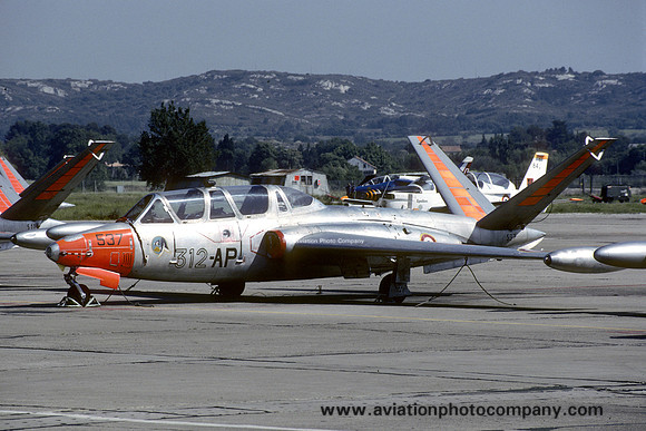 French Air Force GI312 Fouga CM.170 Magister 537/312-AP (1990)