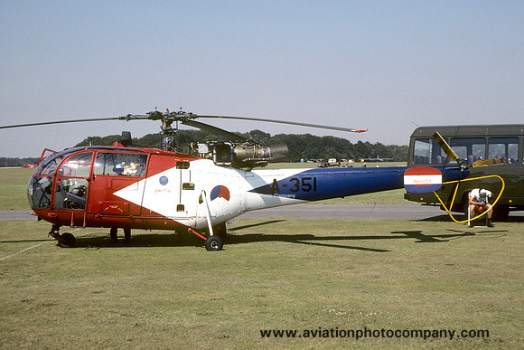 Dutch Air Force Grasshoppers Sud Alouette III A-351 (1990)