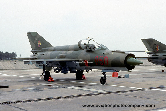 East German Air Force JG8 Mikoyan MiG=21bis 850 (1990)