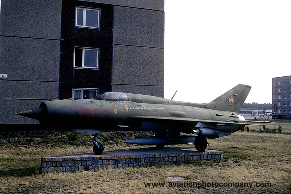 East German Air Force Mikoyan MiG-21PF 1982 displayed at Holzdorf (1990)