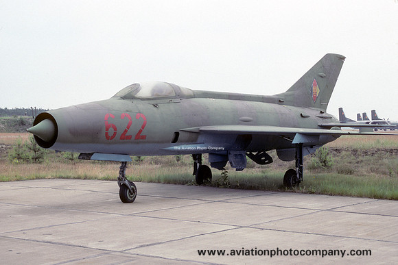East German Air Force Mikoyan MiG-21F 622 at Holzdorf (1990)