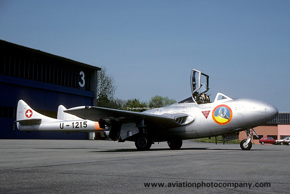 Swiss Air Force De Havilland Vampire T.55 U-1215 (1990)