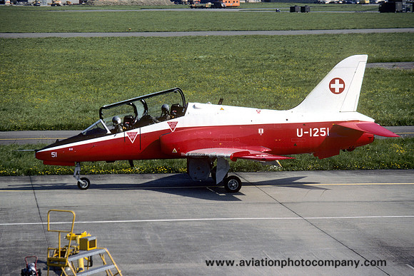 Swiss Air Force Hawker Siddeley Hawk T.66 U-1251 (1990)