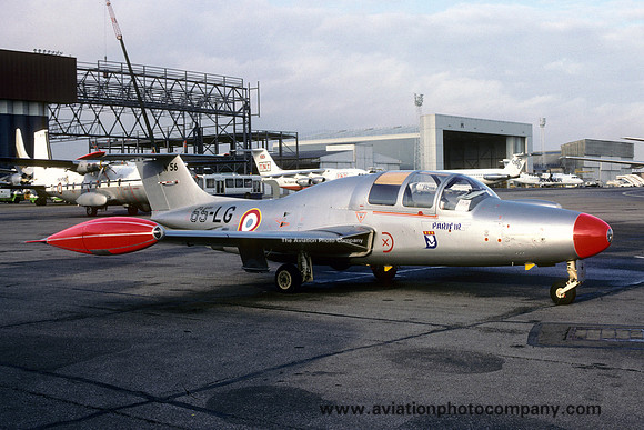 French Air Force ET2/65 Morane Saulnier MS.760 Paris 56/65-LG at Luton (1989)