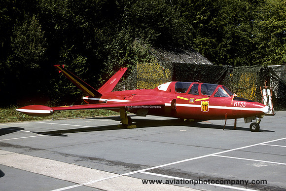 Belgian air Force Fouga CM.170 Magister MT-33 (1990)