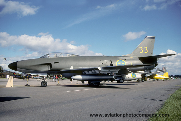 Swedish Air Force F7 SAAB Lansen A-32A 32085/33 (1990)