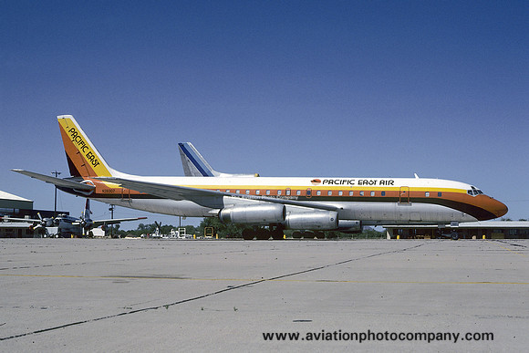 Pacific East Air Douglas DC-8-62 N39307 (1985)