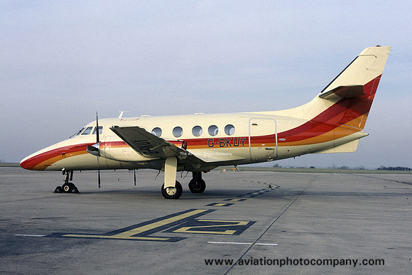 Euroflite BAe Jetstream 31 G-BKUY at East Midlands (1985)