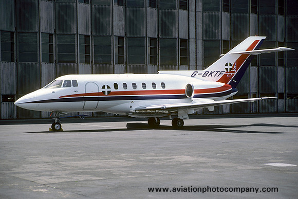 British Aerospace BAe 125-800 G-BKTF at East Midlands (1983)