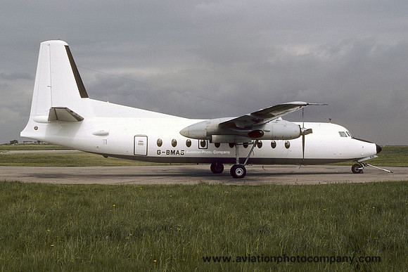 Fokker F-27-200 Friendship G-BMAS at East Midlands (1983)
