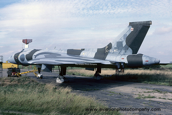 Avro Vulcan B.2 G-BLMC at the East Midlands Museum (1984)