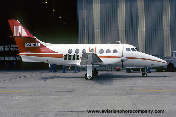 Atlantis BAe Jetstream 31 G-31-611 at East Midlands (1983)