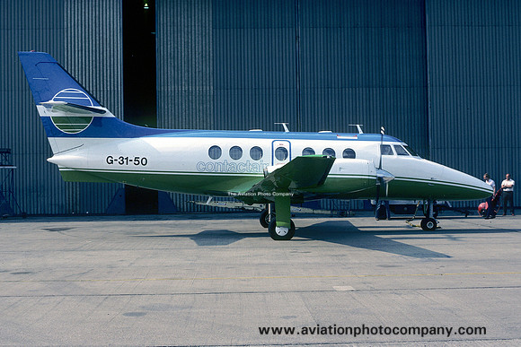 Contactair BAe Jetstream 31 G-31-50 at East Midlands (1983)