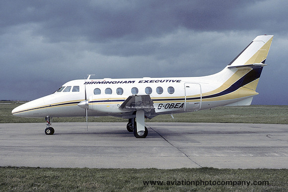 Birmingham Executive BAe Jetstream 31 G-OBEA at East Midlands (1983)