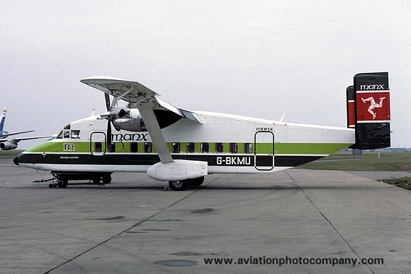 Manx Airlines Short SD-330 G-BKMU at East Midlands (1985)