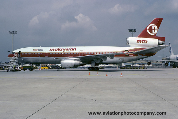 Malaysian Airline System (leased from World Airways) Douglas DC-10-30 N108WA (1985)