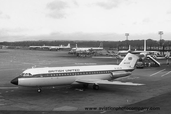 British United Airways BAC 111-201AC G-ASJD at Gatwick