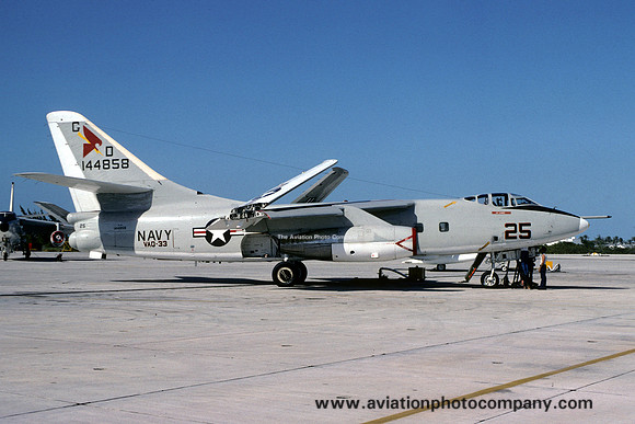 US Navy VAQ-33 Douglas TA-3B Skywarrior 144858/GD-25 (1980)