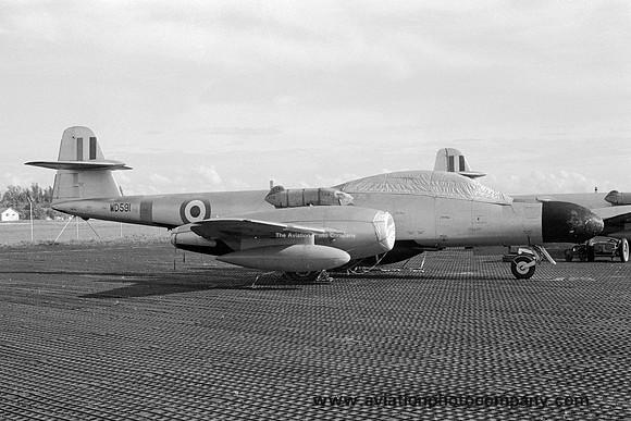 RAF 1574 Flight Gloster Meteor TT.20 WD591 (1966)