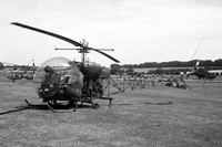 Army Air Corps 665 Squadron Westland Sioux AH.1 XT205 at Middle Wallop (1977)