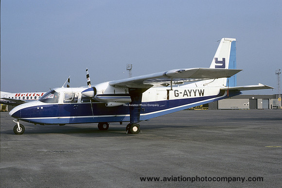 Yeoman Quarries Britten Norman BN-2 Islander G-AYYW (1985)